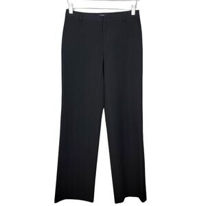 Club Monaco Black Straight Leg Viscose Blend Trouser Pants - Size 2